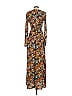 Tanya Taylor 100% Polyester Print Brown Casual Dress Size S - photo 2