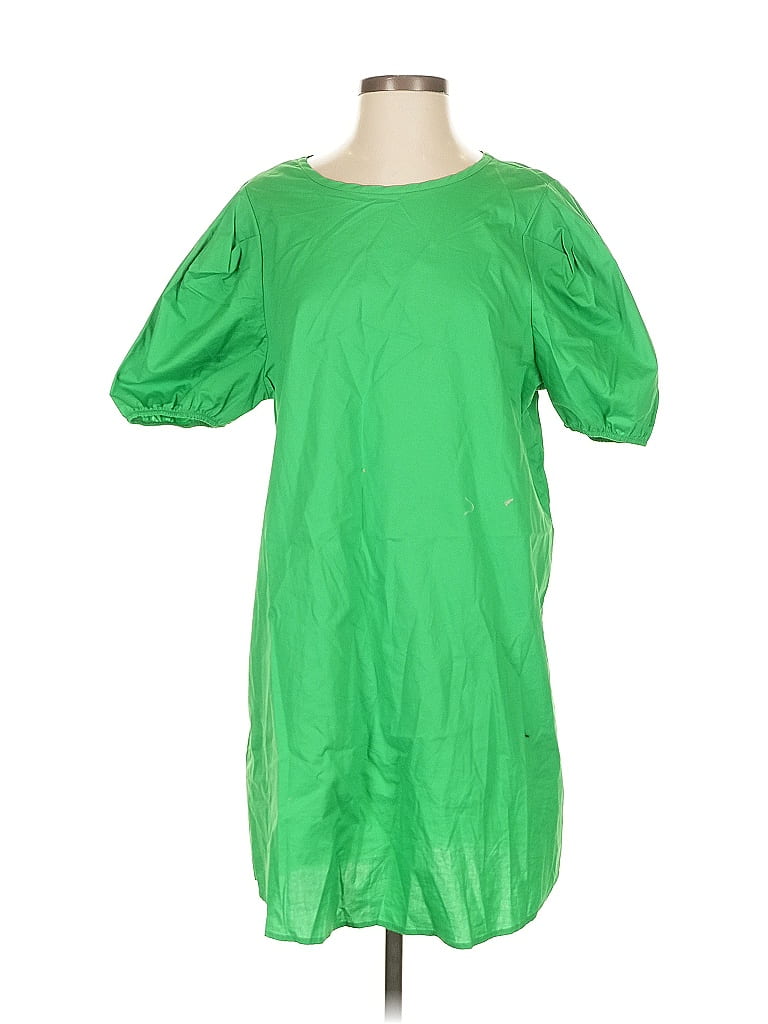 Pre-owned Ces Femme Casual Dress In Green