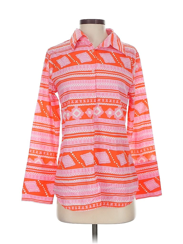 Click to view more detailed imagery on our partner's website Pre-owned Ck Bradley New York Long Sleeve Blouse In Orange