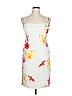 Black Halo Floral White Cocktail Dress Size 14 - photo 1