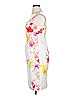 Black Halo Floral White Cocktail Dress Size 14 - photo 4