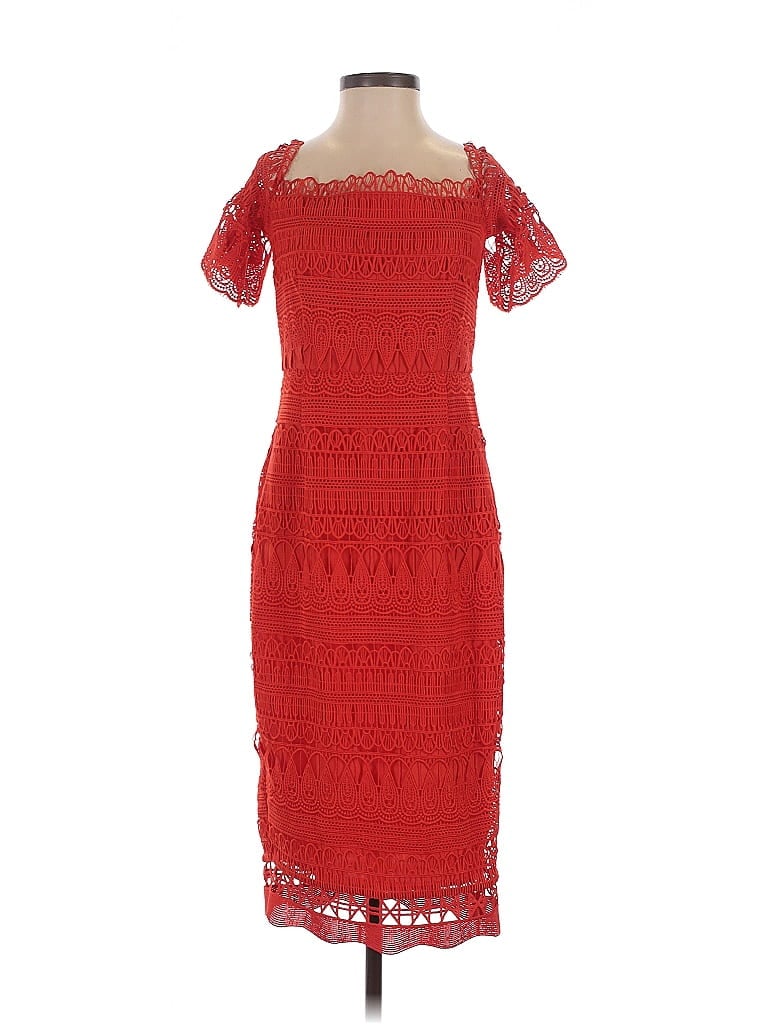 Pre-owned Saylor Cocktail Dress In Red