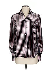 Frame Long Sleeve Silk Top