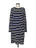 Sail to Sable Stripes Blue Casual Dress Size M - photo 1