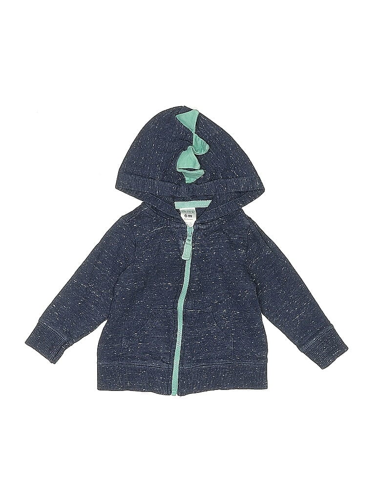 Carter's Blue Zip Up Hoodie 3-6 MO / 6 MO - photo 1