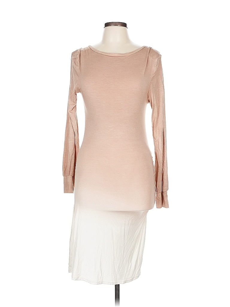 Go Couture Tan Casual Dress Size L - photo 1