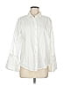 Velvet Heart 100% Cotton White 3/4 Sleeve Button-Down Shirt Size M - photo 1