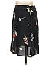 Gap 100% Rayon Floral Black Casual Skirt Size 4 - photo 2