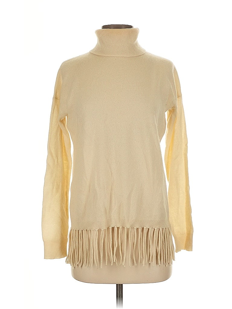 C by Bloomingdales 100% Cashmere Tan Cashmere Pullover Sweater Size S - photo 1