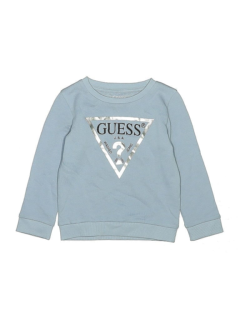 Pre-owned Guess Kids' Sweatshirt In Pink