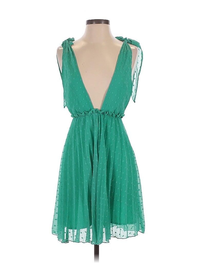 Pre-owned Asos Design Cocktail Dress In Green