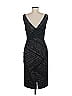 ML Monique Lhuillier 100% Polyester Chevron-herringbone Black Cocktail Dress Size 6 - photo 2