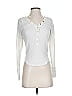 Out From Under Ivory Long Sleeve Henley Size S - photo 1