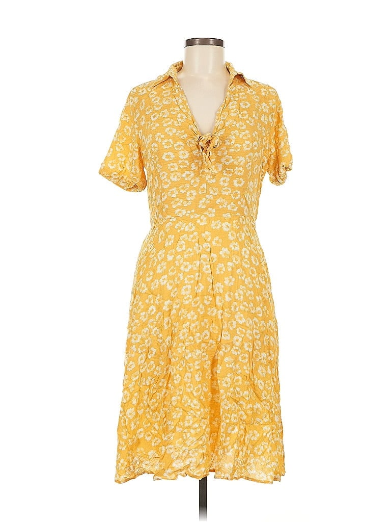 Pre-owned Pleione Casual Dress In Yellow