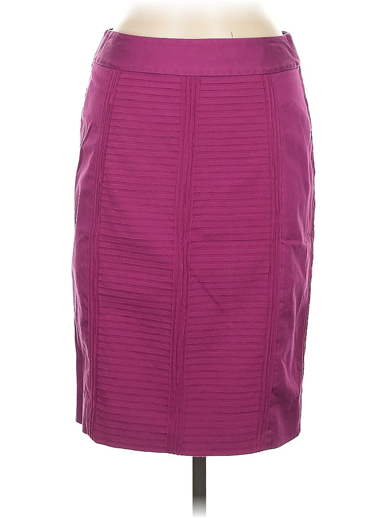 Pre-owned White House Black Market Formal Skirt In Purple