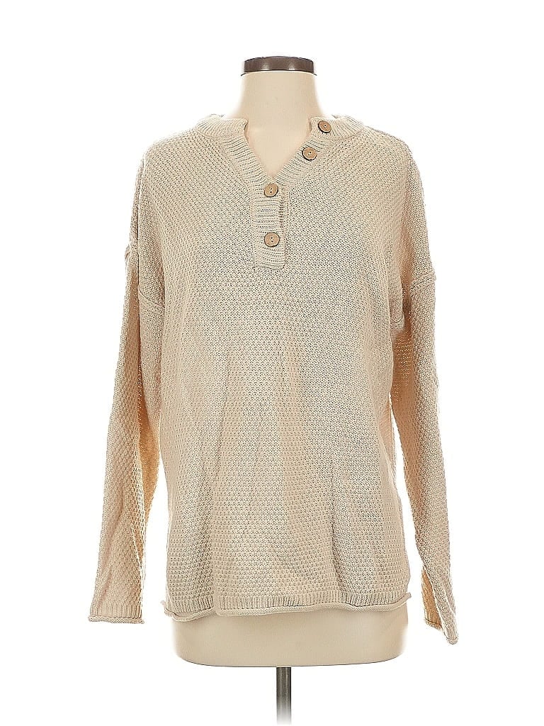 Zenana Tan Pullover Sweater Size Sm - Med - photo 1
