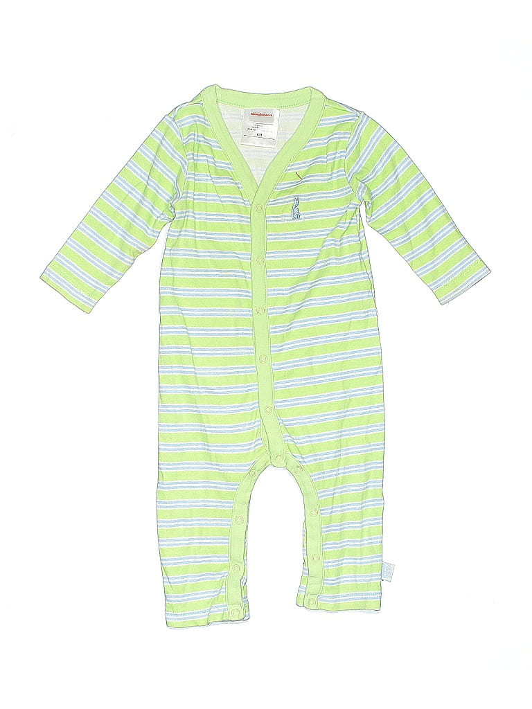 Pre-owned Nickelodeon Babies' Long Sleeve Onesie In Green