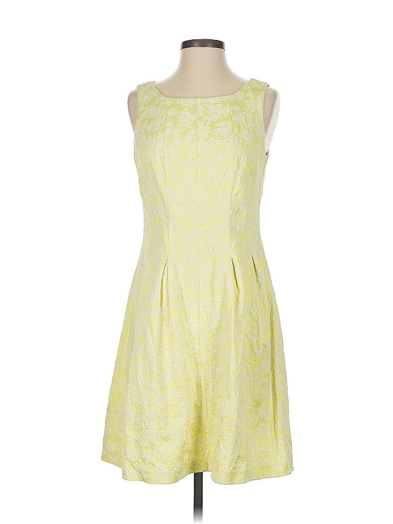 Pre-owned Taylor Cocktail Dress In Yellow