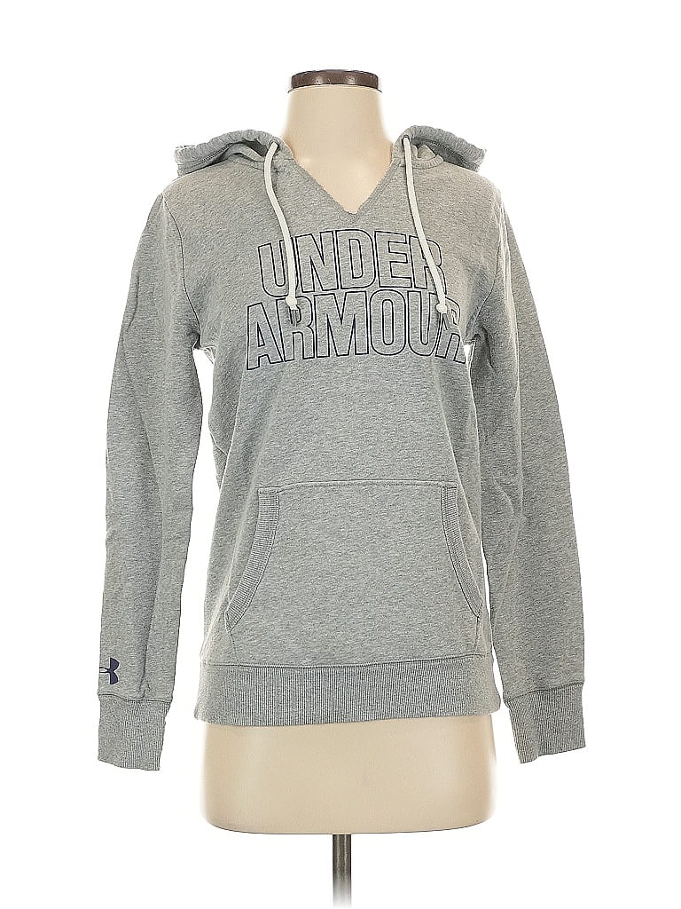 Pre-owned Under Armour Zip Up Hoodie In Gray