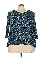 Terra & Sky 3/4 Sleeve Blouse