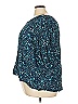 Terra & Sky Teal 3/4 Sleeve Blouse Size 2X - photo 5