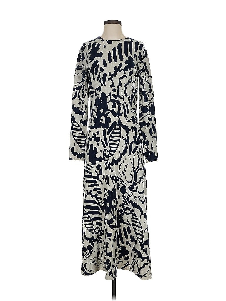 Tanya Taylor Print Blue Casual Dress Size S - photo 1