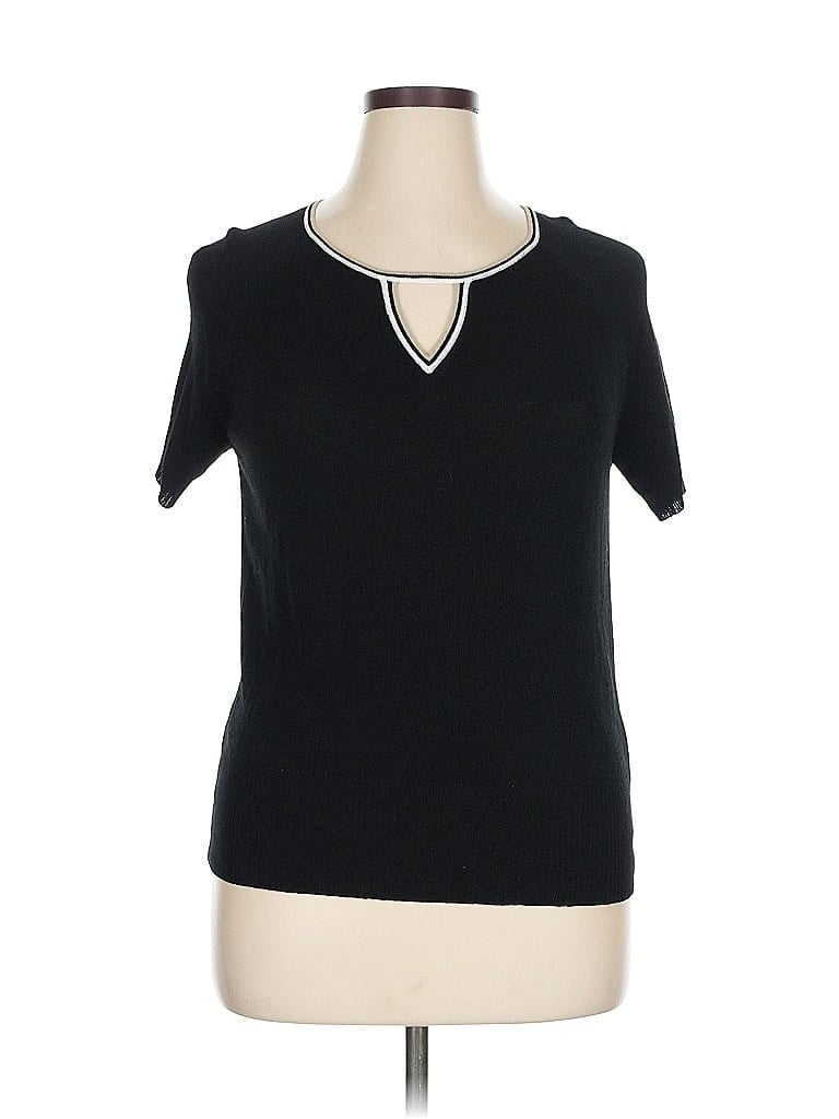 Pre-owned Dana Buchman Sweater Vest In Black