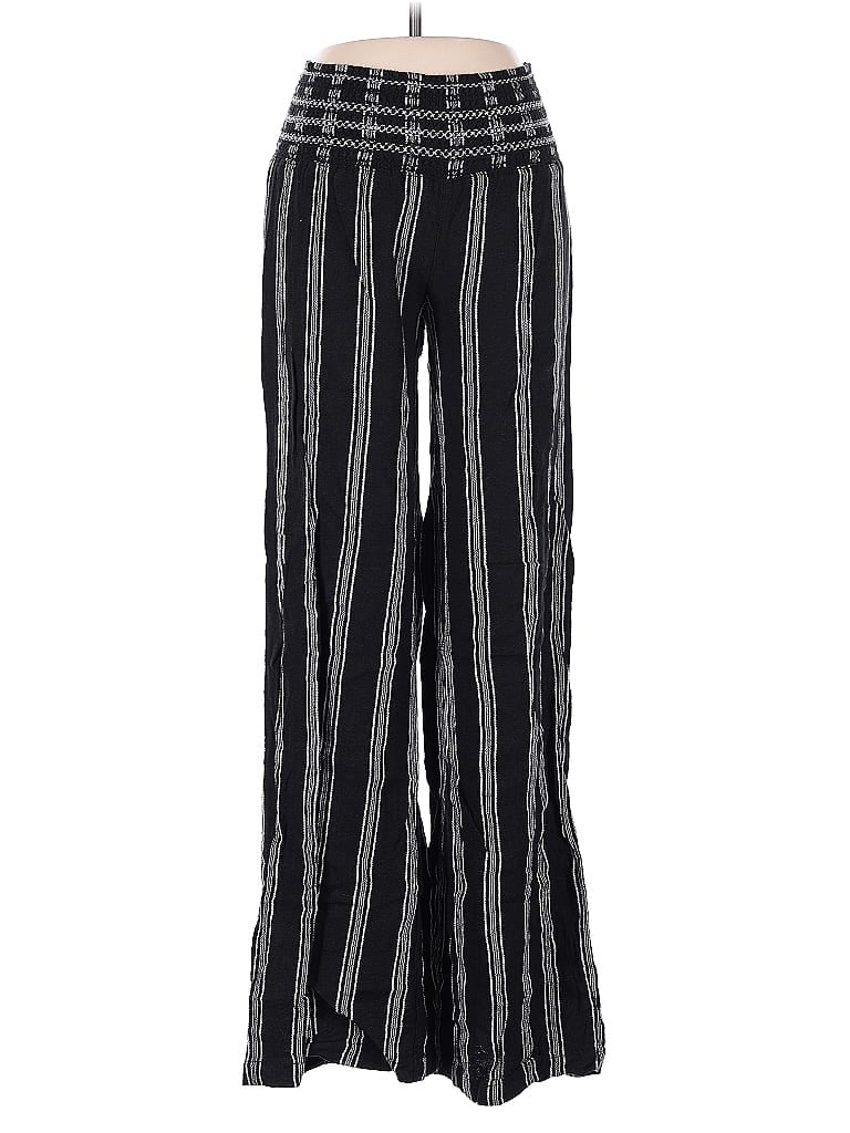 Pre-owned Rewash Linen Pants In Black
