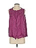 Sundance 100% Cotton Purple Sleeveless Blouse Size S - photo 1