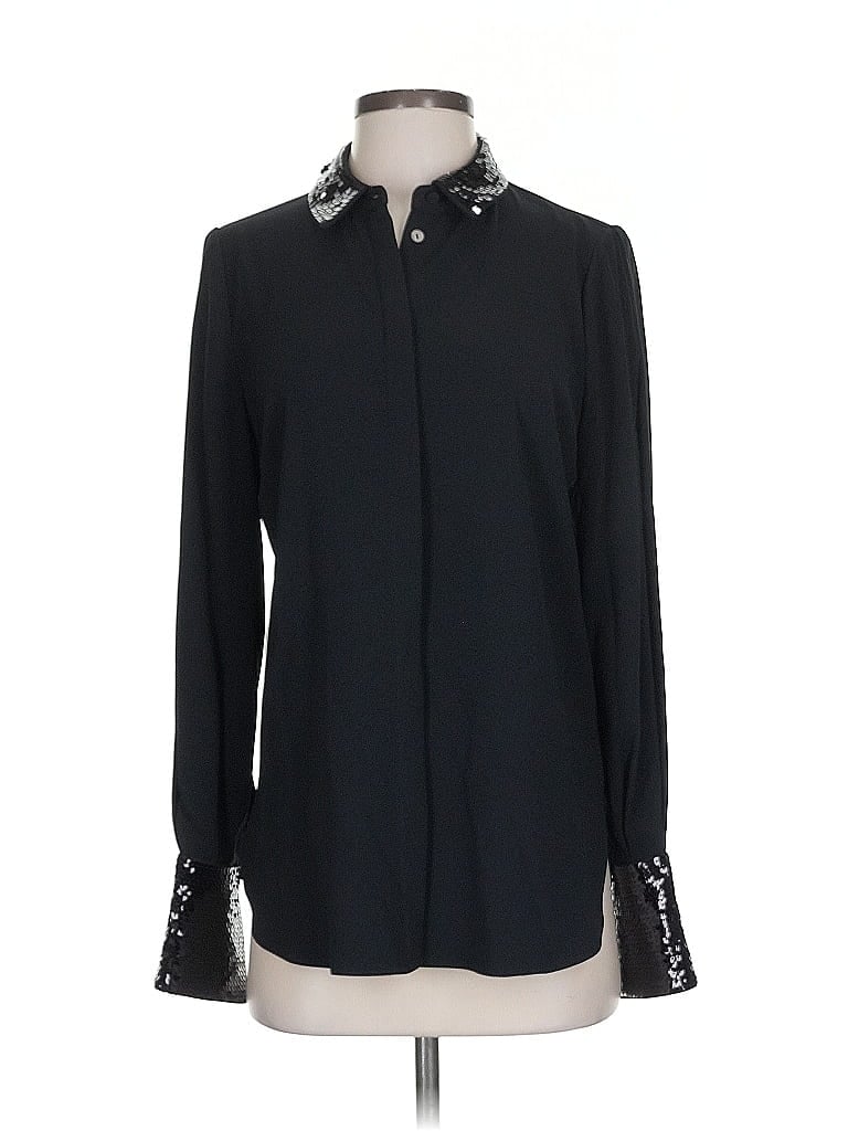 Pre-owned Kobi Halperin Long Sleeve Blouse In Black