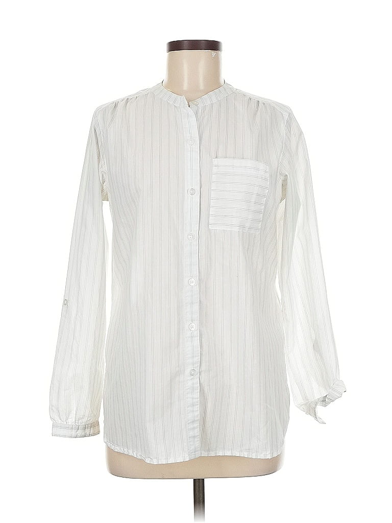 Pre-owned Exofficio Long Sleeve Button Down Shirt In White
