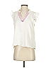 Dear John 100% Cotton White Short Sleeve Blouse Size XS - photo 1