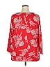 JM Collection Red 3/4 Sleeve Blouse Size XXL - photo 3