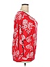 JM Collection Red 3/4 Sleeve Blouse Size XXL - photo 4