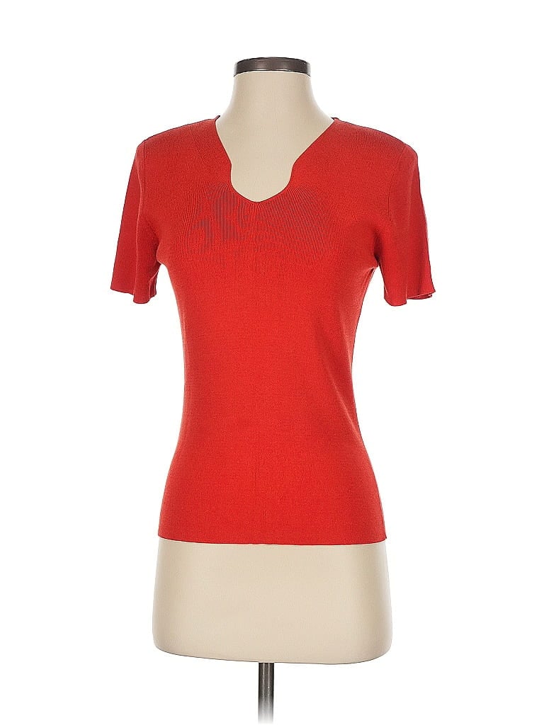 Carlisle Red Short Sleeve Top Size S - photo 1
