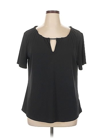 Worthington Short Sleeve Blouse (view 1)