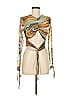 PrettyLittleThing Gold Long Sleeve Blouse Size 8 - photo 1