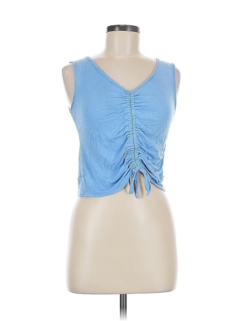 OLIVIA RAE Pre-owned Sleeveless T-shirt In Blue