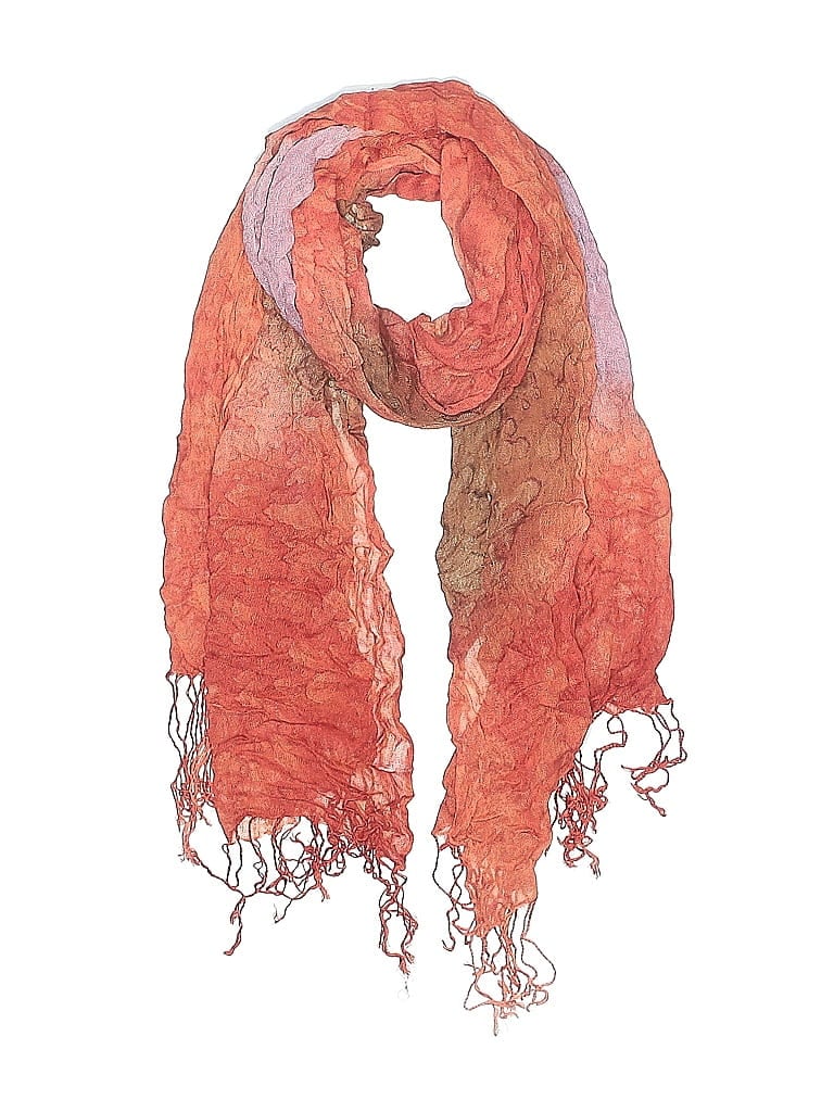 Pre-owned Unbranded Scarf In Orange