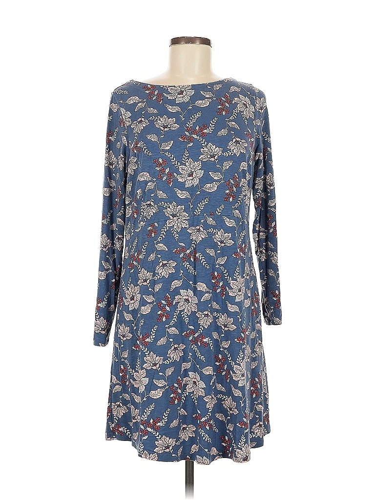 Pre-owned Jjill Casual Dress In Blue