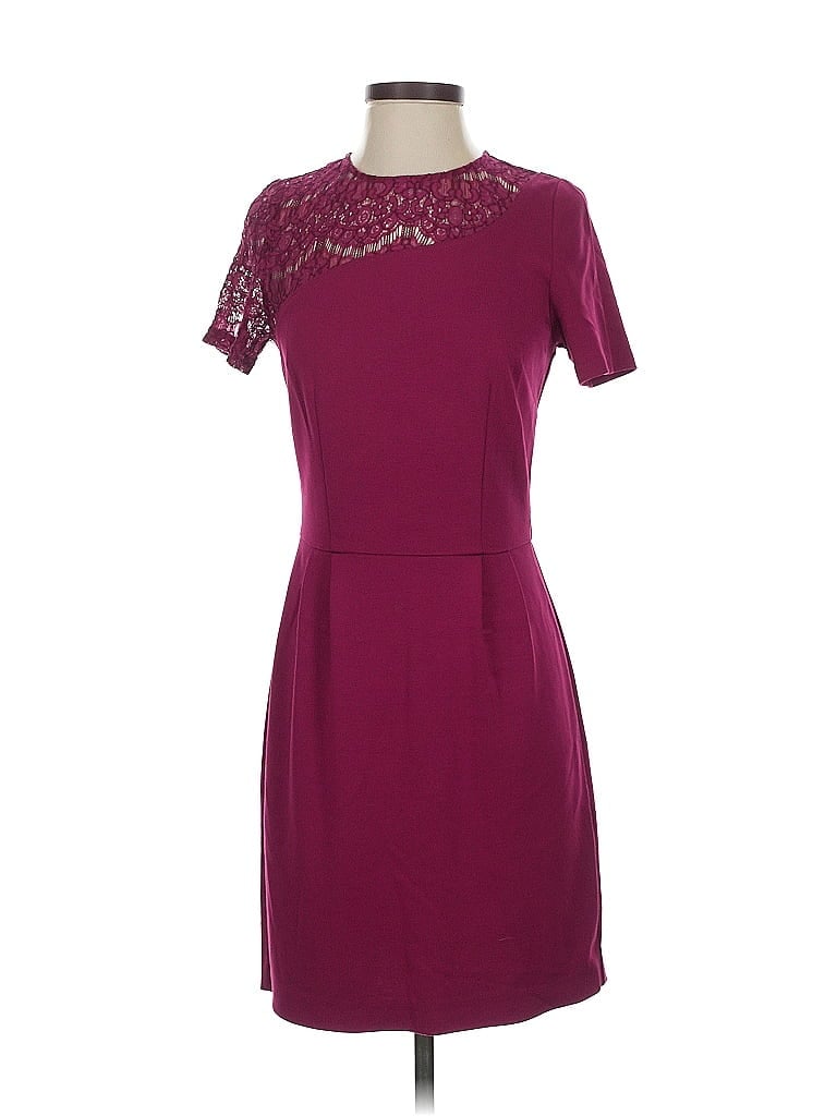 Pre-owned Barneys New York Cocktail Dress In Burgundy