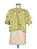Liberty Art Fabrics for J.Crew 100% Cotton Yellow Short Sleeve Blouse Size M - photo 1