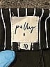 Polly 100% Polyester Stripes Black Casual Pants Size 10 - photo 3