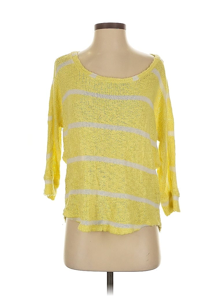 Click to view more detailed imagery on our partner's website Pre-owned Splendid Cardigan Sweater In Yellow