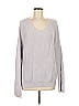 Fate Solid Gray Pullover Sweater Size M - photo 1
