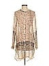 Mystree 100% Polyester Ivory Long Sleeve Blouse Size S - photo 1