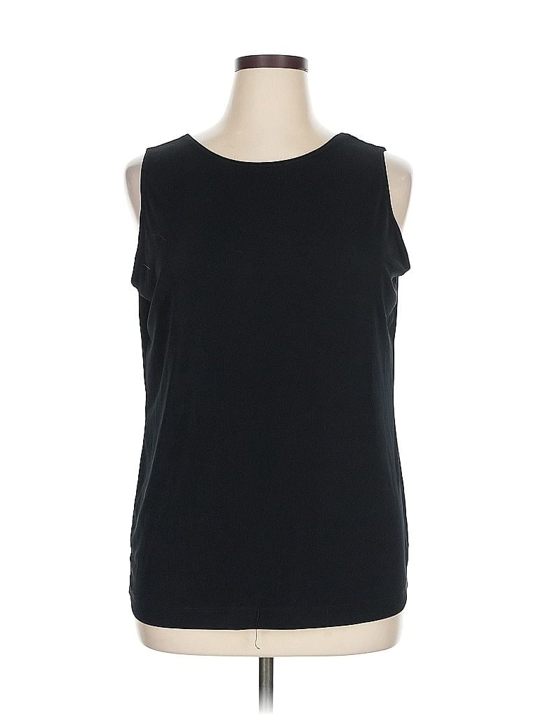 Pre-owned Chico's Sleeveless T-shirt In Black