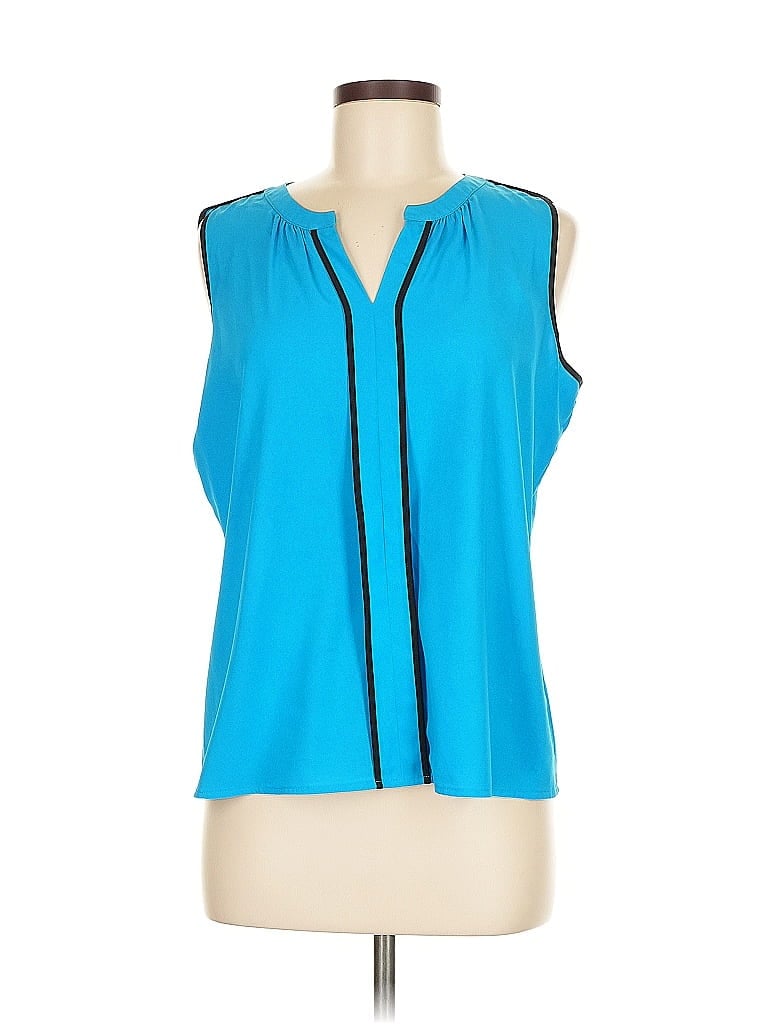 Pre-owned Calvin Klein Sleeveless T-shirt In Blue