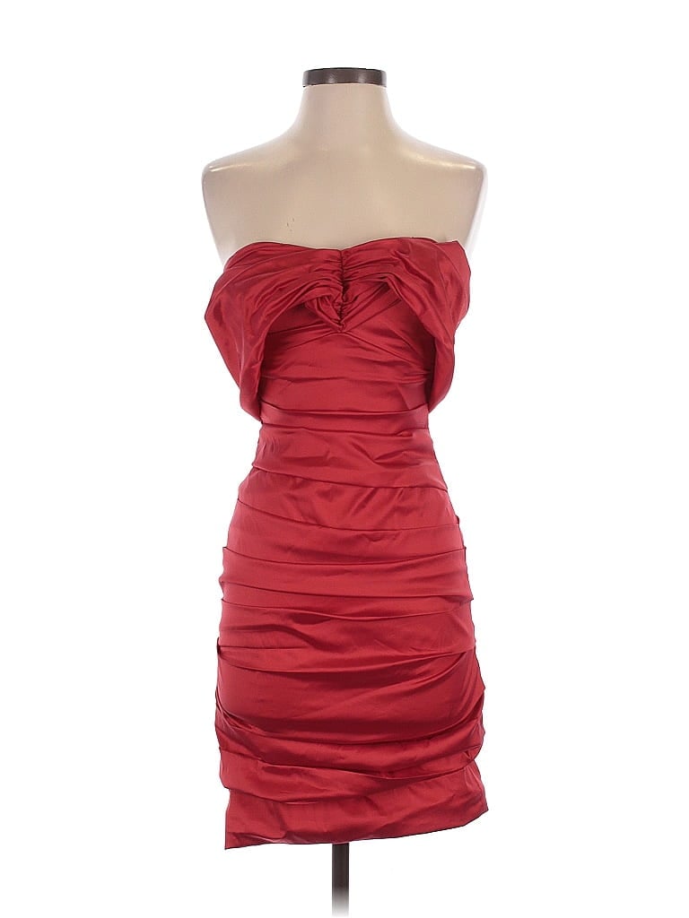 Pre-owned Theia Cocktail Dress In Red