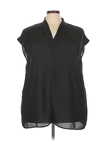 Larry Levine Short Sleeve Blouse (view 1)